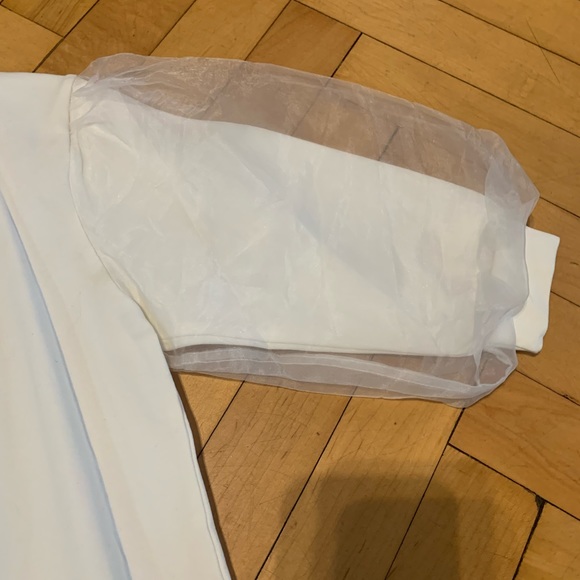 Cream puff sleeve dress - Picture 3 of 6